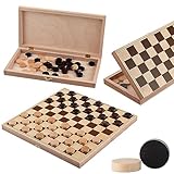 Handgefertigte Dame Spiel Holz | Master Of Chess | Chess Board 32 cm |...