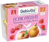 Bebivita Feine Früchte, Himbeere in Apfel-Birne, 6er Pack ( 6 x 4 x 100 g...