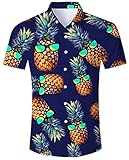 ALISISTER Funky Hawaiihemd Herren Kurzärmliges Funky Hemd Erwachsene 3D...