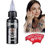 30ml Tattoo Farbe Black, Tattoo Ink mit Tattoo-Tintenbecher und Cups...