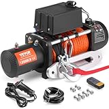 VEVOR Elektrische Seilwinde 6123kg Motorwinde 12V DC Elektrowinde mit...