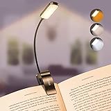 Gritin Leselampe Buch Klemme, Buchlampe mit 9 LEDs, 3 Farbtemperatur Modi,...