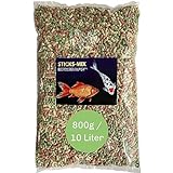 Teich Sticks Mix 10 Liter - Premium Alleinfuttermittel für Teichfische,...