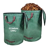 Gartenabfallsack 200Lx2 mit Deckel,Gartensack Laubsack, Gartensäcke...