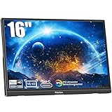 Pisichen Tragbarer Monitor, 16 Zoll Portable Monitor FHD 1920 x 1200P HDMI...