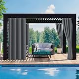 Ansobea Outdoor Vorhang 254x213cm(BxH), Blickdicht Wasserdicht Wetterfest...