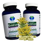 Echte GOLDRUTE Solidago Goldrutenkraut 240 (2x120) Kapseln NIEREN - BLASE -...