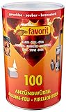 Favorit Anzündwürfel weiß, 100 Stück – Anzünder für Kamin, Grill...