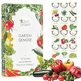 OwnGrown Gemüse Samen Set - 12 Pflanzensamen Sorten für Hochbeet und...