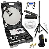 PremiumX Mobile Camping SAT Anlage Satellitenschüssel TV Receiver...