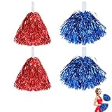 Pompoms Cheerleading, Cheerleader Pompons Blau, Cheerleading Pompons,...