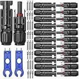 12 Paar Solar Stecker Set PV Solarstecker Plug Play Solaranlage Solarpanel...