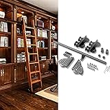 Schiebeleiter-Hardware-Kit – Bibliotheksleiter-Hardware-Kit,...