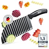 EDELFELD Wellenschneider für Pommes, Obst & Gemüse [TESTSIEGER] -...