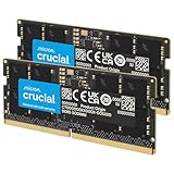 Crucial DDR5 RAM 32GB Kit (2x16GB) 5600MHz SODIMM, Arbeitsspeicher für...