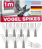 GEROBUG Taubenabwehr-Spikes Edelstahl 1m – Effektiver Taubenschutz für...