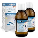 NORSAN Premium Omega-3 Arktis Dorschöl hochdosiert 2x 200 ml - 2.000 mg...