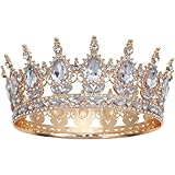 DEARMAMY Vintage Tiara Krone Für Frauen Geburtstag Glitzernde Braut Diadem...