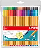 Fineliner - STABILO point 88 - 40er Pack - 40 Farben