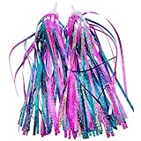PLATT Kinder-Fahrrad-Lenker-Luftschlangen, bunte Bänder, Quaste für...