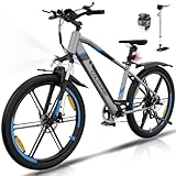 COLORWAY E Bike Herren Damen Elektrofahrräder 26 x 2,35 Zoll 250W Motor...