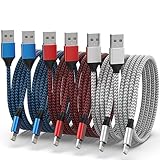 [Apple MFi Certified] iPhone Ladekabel, 6 Stück 1/1/2/2/2/3M iPhone...