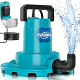 Akku-Tauchpumpe Kompatibel für Makita 18V,5000L/H Akku-Klarwasserpumpe,5 m...