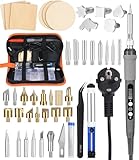 Brandmalerei Lötkolben Set,60W Einstellbare Temperatur 200-450°C...