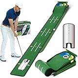 WildFun Golf Putting Green Matte mit Putting Gates und Putting Mirror für...