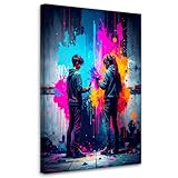 Feeby Bilder - Foto Geschenk - Banksy Graffiti Street Art - 75x115 1tlg -...