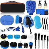 Auto Reinigungsset, 31Pcs Autopflege Set Auto Detailingbürste Auto Wäsche...