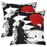 Feelyou Samurai-Überwurf-Kissenbezüge, 40,6 x 40,6 cm, für Kinder,...