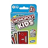 Hasbro Monopoly Kids, schnelles Kartenspiel für 4 Spieler, Spiel für...