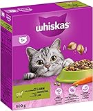 Whiskas Adult 1+ Trockenfutter Lamm, 5x800g (5 Packungen) -...