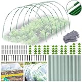 TOPRUNYI Folientunnel für Hochbeet,40PCS Pflanztunnel Bögen,Gartentunnel...