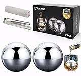 Wiederverwendbare Eiswürfel Kugel 2 Stück - Ice Cube Rund, Whiskystein,...