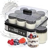 BROWIN® Joghurt-Maker mit Thermostat, Joghurtbereiter mit 1,6 l...