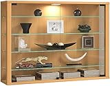 VCM Glasvitrine hängend | Vitrine Glas mit ESG-Sicherheitsglas | Maße: H....