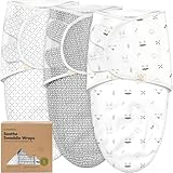 KeaBabies 3-Pack Bio-Baby-Schlafsack zum Pucken - Ergonomische Pucksack...