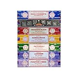 Satya Räucherstäbchen Geschenkset Nag Champa, Super Hit, Drachenblut,...