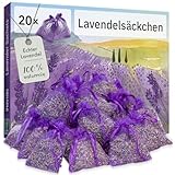 Lavendel Duftsäckchen Kleiderschrank: 20x Echter Lavendel getrocknet –...