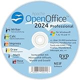 Open Office 2024 Professional auf DVD - kompatibel mit Microsoft® Office®...