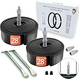 Fahrradschlauch 28 Zoll Set | Kompatibel mit Continental & Schwalbe | für...