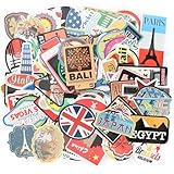 Reise Aufkleber Retro Vintage Stickers Set, 100 Stücke Retro Vintage...