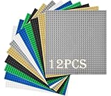 HUYIYI 12 Platten-Set Bauplatte Kompatibel mit Meisten Marken,Kompatibel...