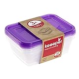 keeeper Frischhaltedosenset 3-teilig, 3 x 1,25 l, 20,5 x 15,5 x 6,5 cm,...