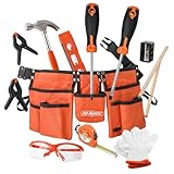 Hi-Spec 16-tlg. Werkzeugset für Kinder – Mit Werkzeuggürtel,...