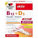 Doppelherz B12 + D3 DIRECT - Hochdosiert mit 300 μg Vitamin B12 und 1000...