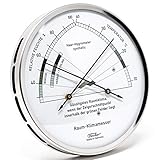 Fischer 1222-01 - Wohnklima-Hygrometer u. Raum-Thermometer - 130mm...