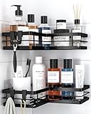 Kitsure Duschablage ohne Bohren – 2er-Set stabiles Duschregal ohne Bohren...